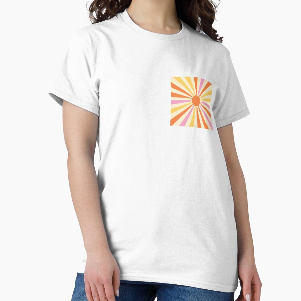 Retro Sunburst Vintage Rainbow Rays by Tato's