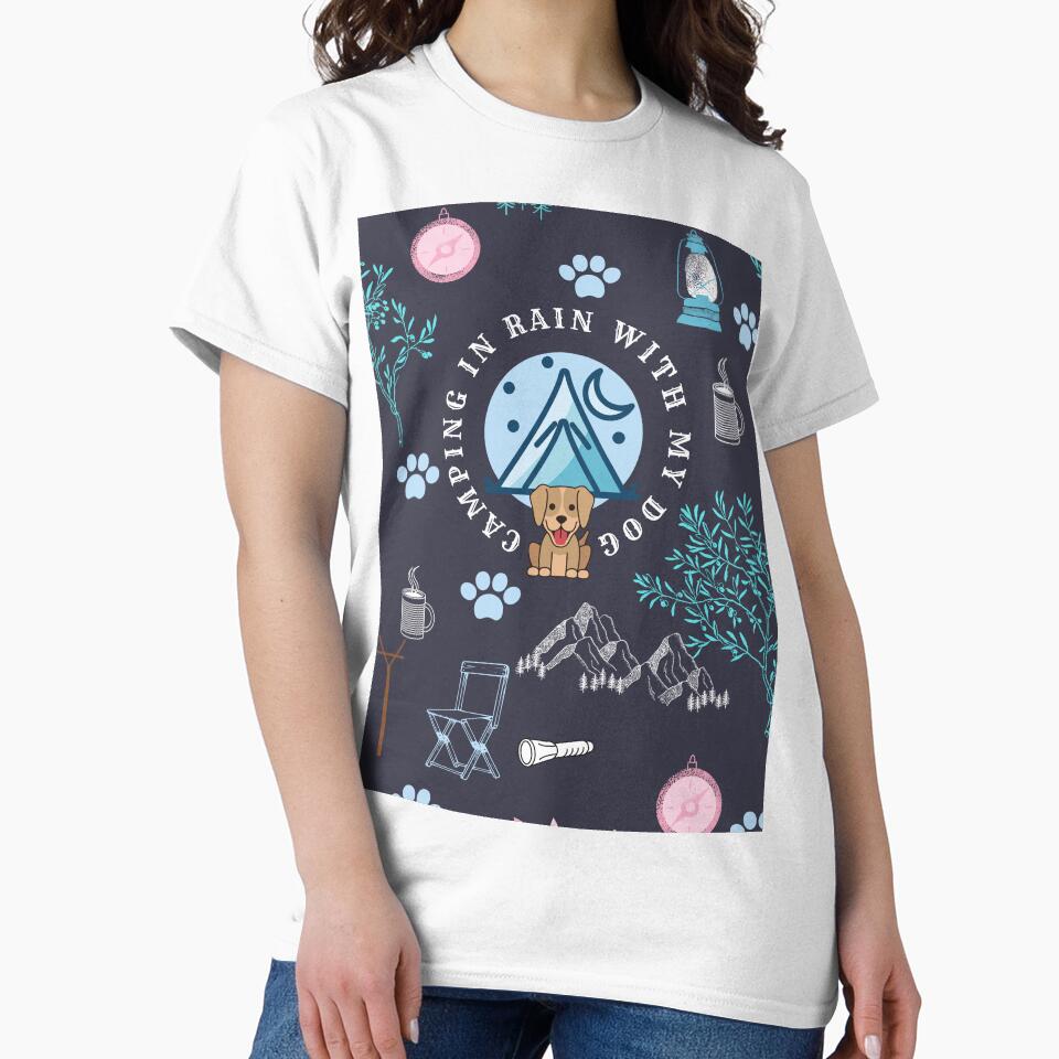 camping in rain with a dog by vidyaroul