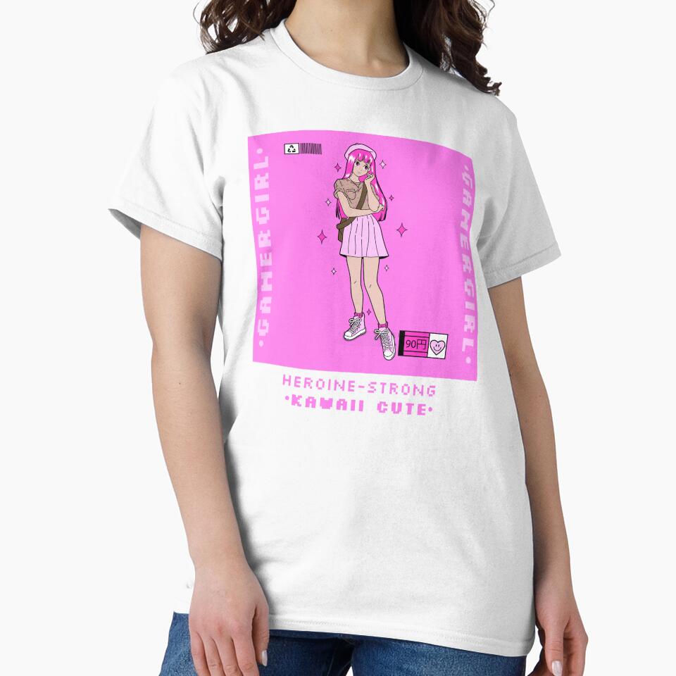 Heroine-Strong, Kawaii-Cute: Anime Gamer by SuperstyleTees