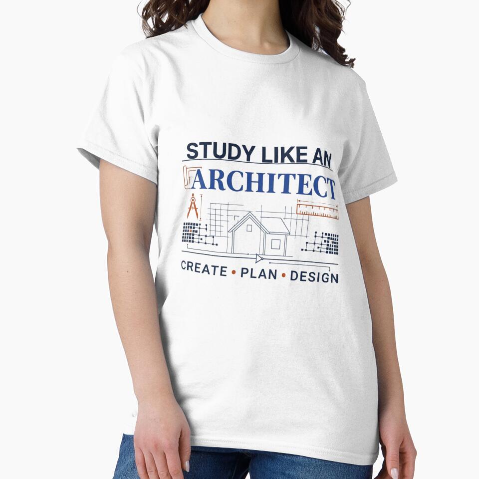 Study Like an Architect | Architecture Student Shirt | Future Architect Gift by Amr Darwish Graphic designer