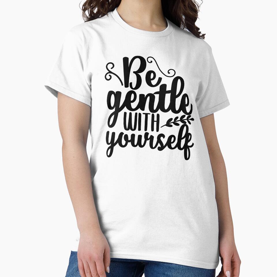 Yoga Saying Be Gentle With Yourself Motivational Quote by SoccaTamam