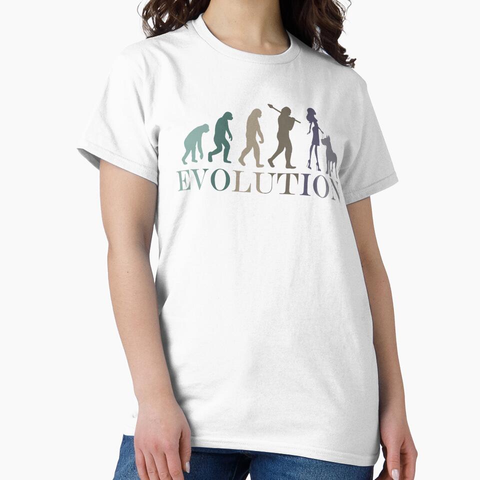 Evolution Great Dane Woman Retro by hemp3x