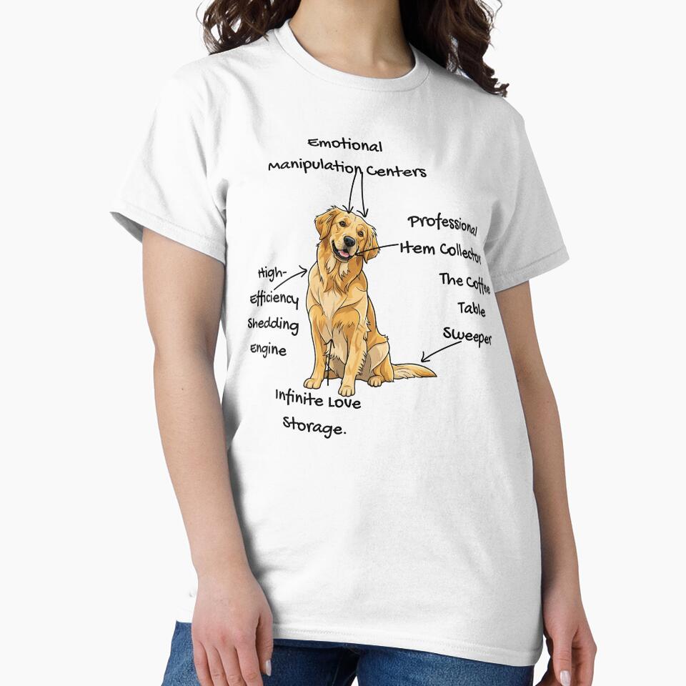 Anatomy of a Golden Retriever - Funny Dog Mom/Dad Gift by RNTStudio