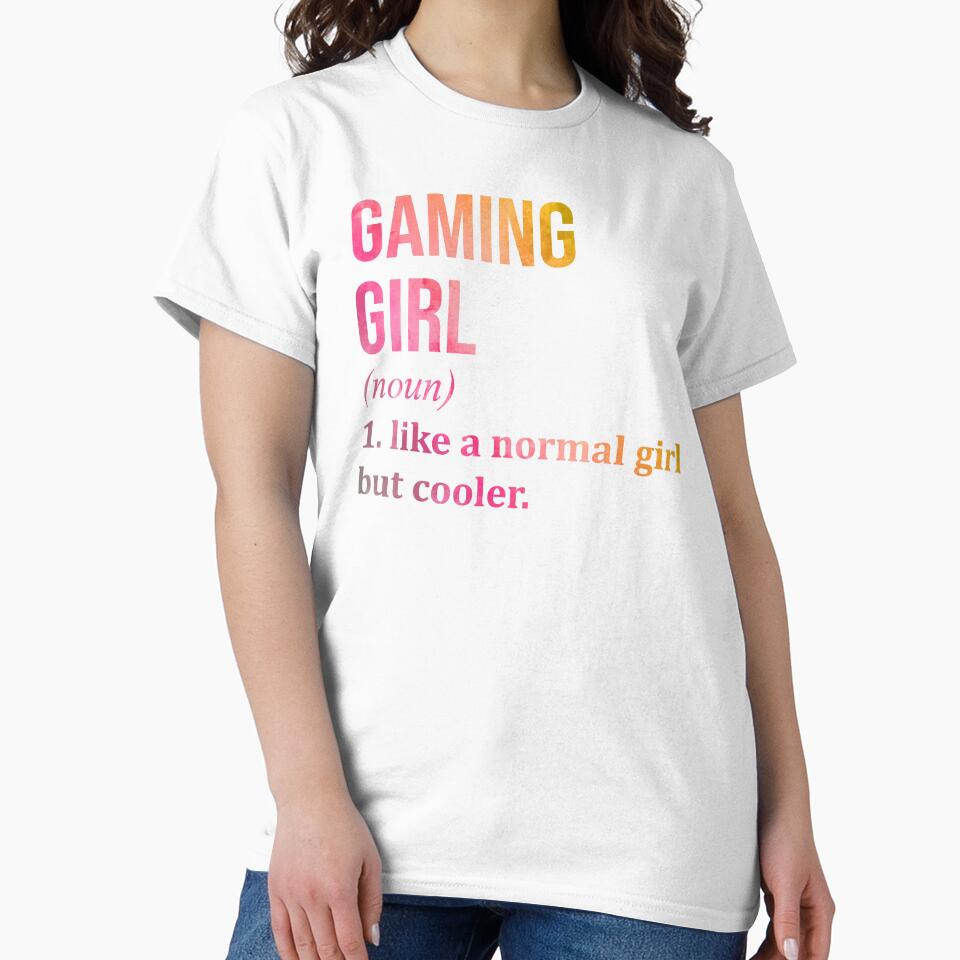Gaming Girl Definition in Watercolor by XCIV