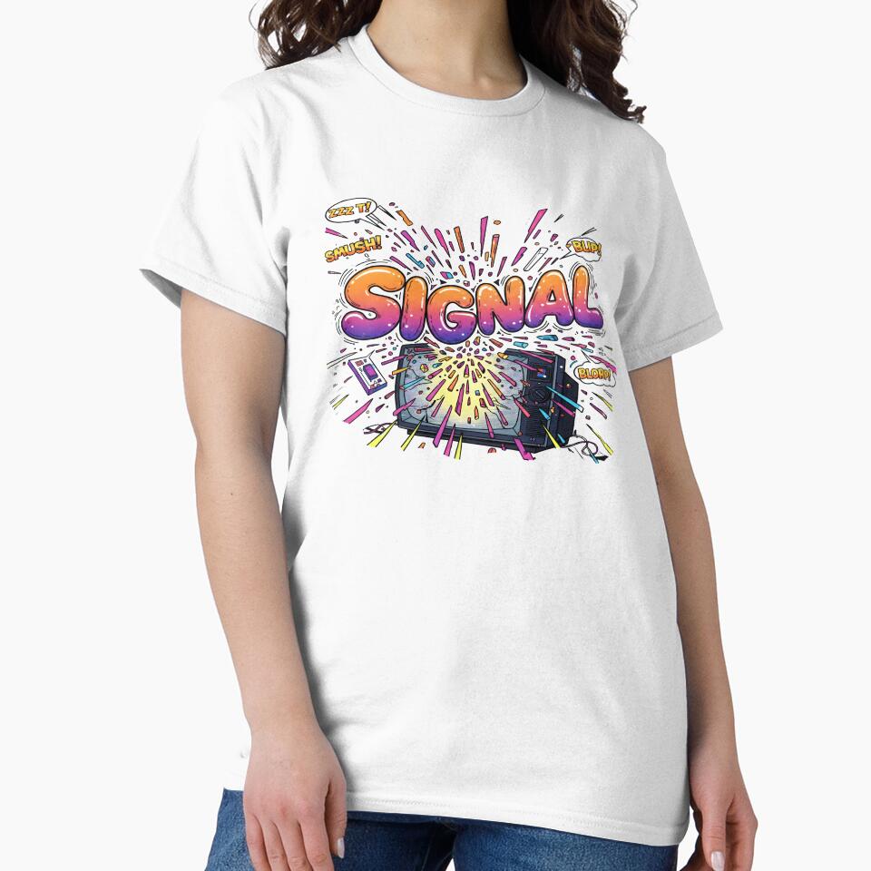SIGNAL TV Explosion - Retro Comic Book Pop Art by Dakson Design - Fantasy Art