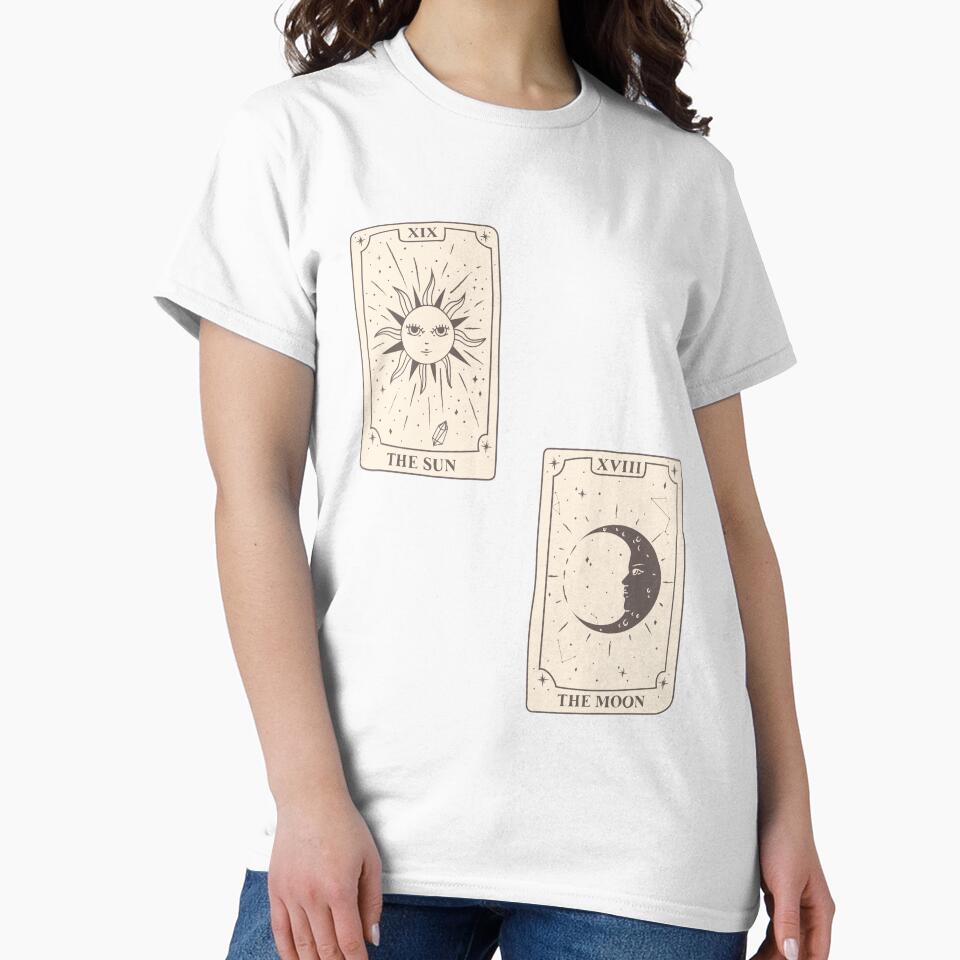 Sun and Moon Astrology Tarot Card Print by Femme Pastel Collective