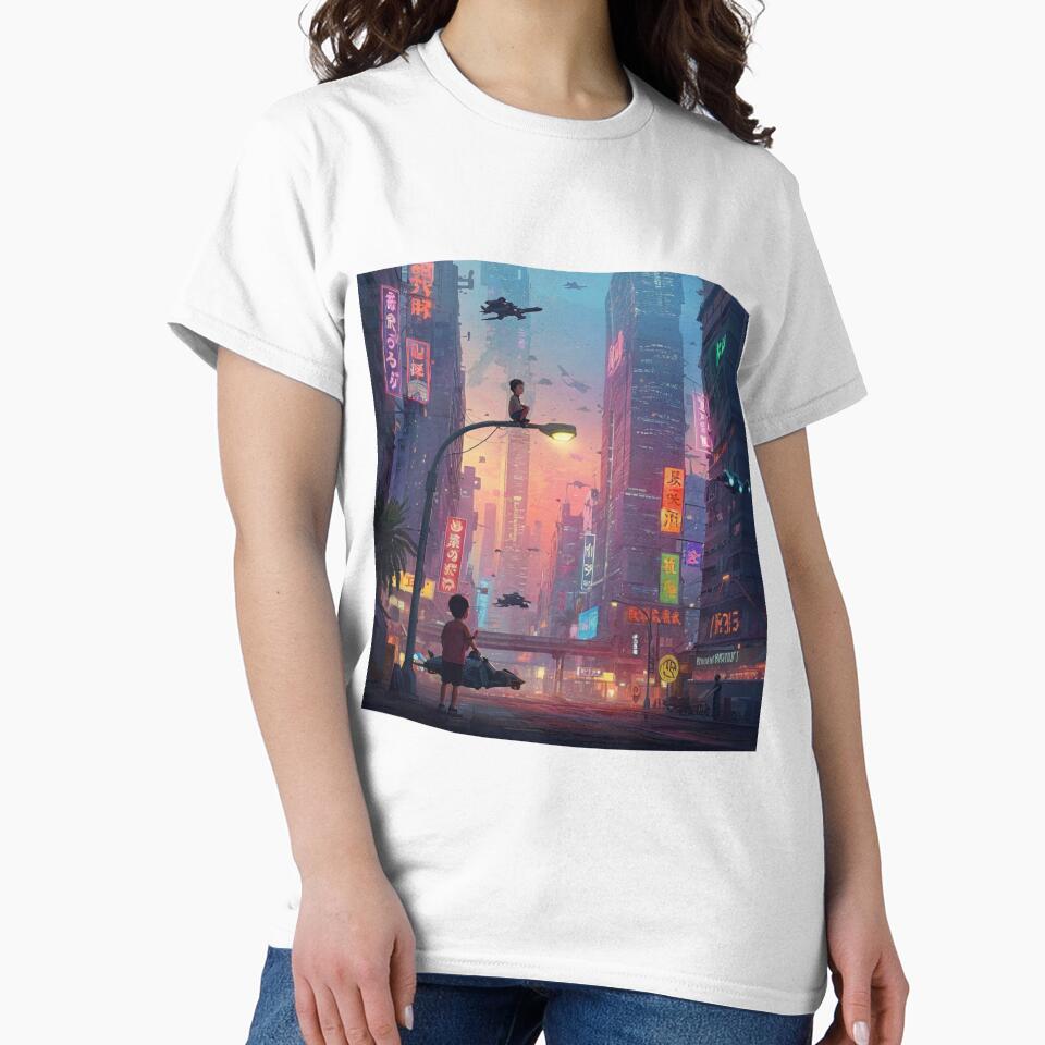 Young Dreamers Cyberneon City by Abeshinobi