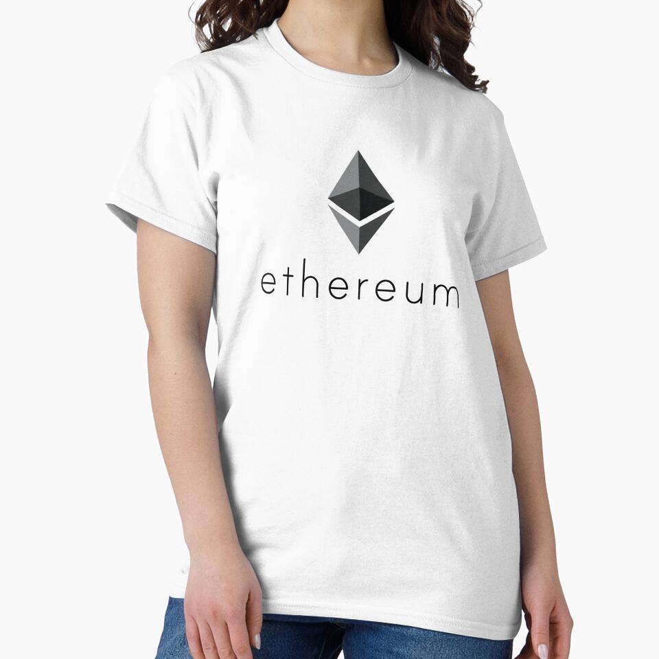 Ethereum ETH Classic Black Typography Logo by dmladero