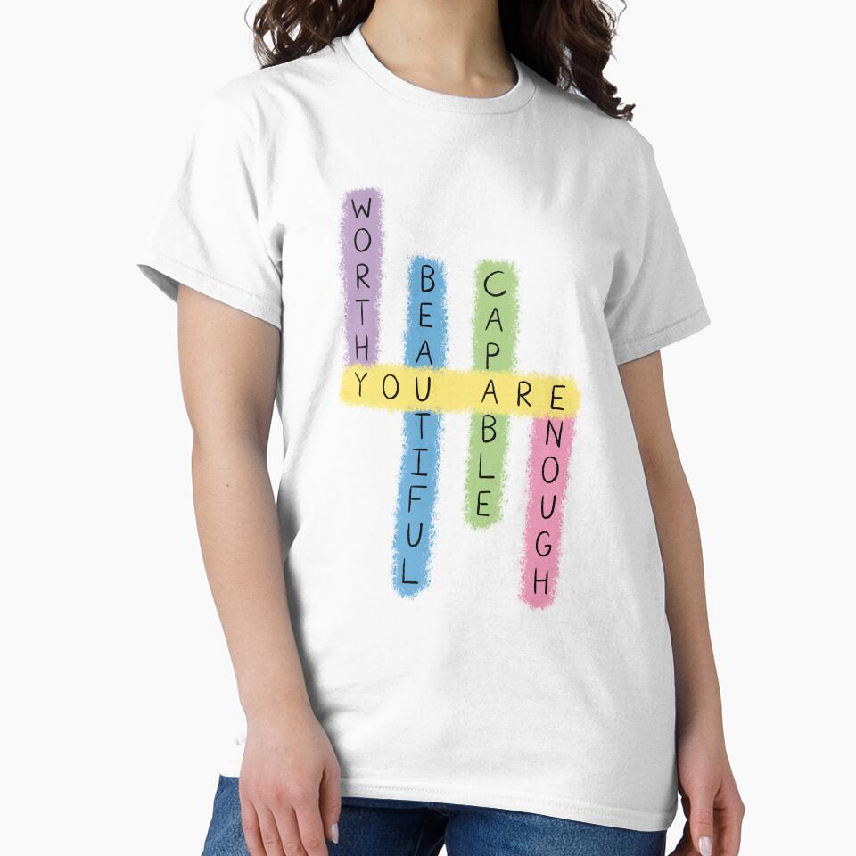 Colorful Positive Affirmations Puzzle Design by ChantellaGF