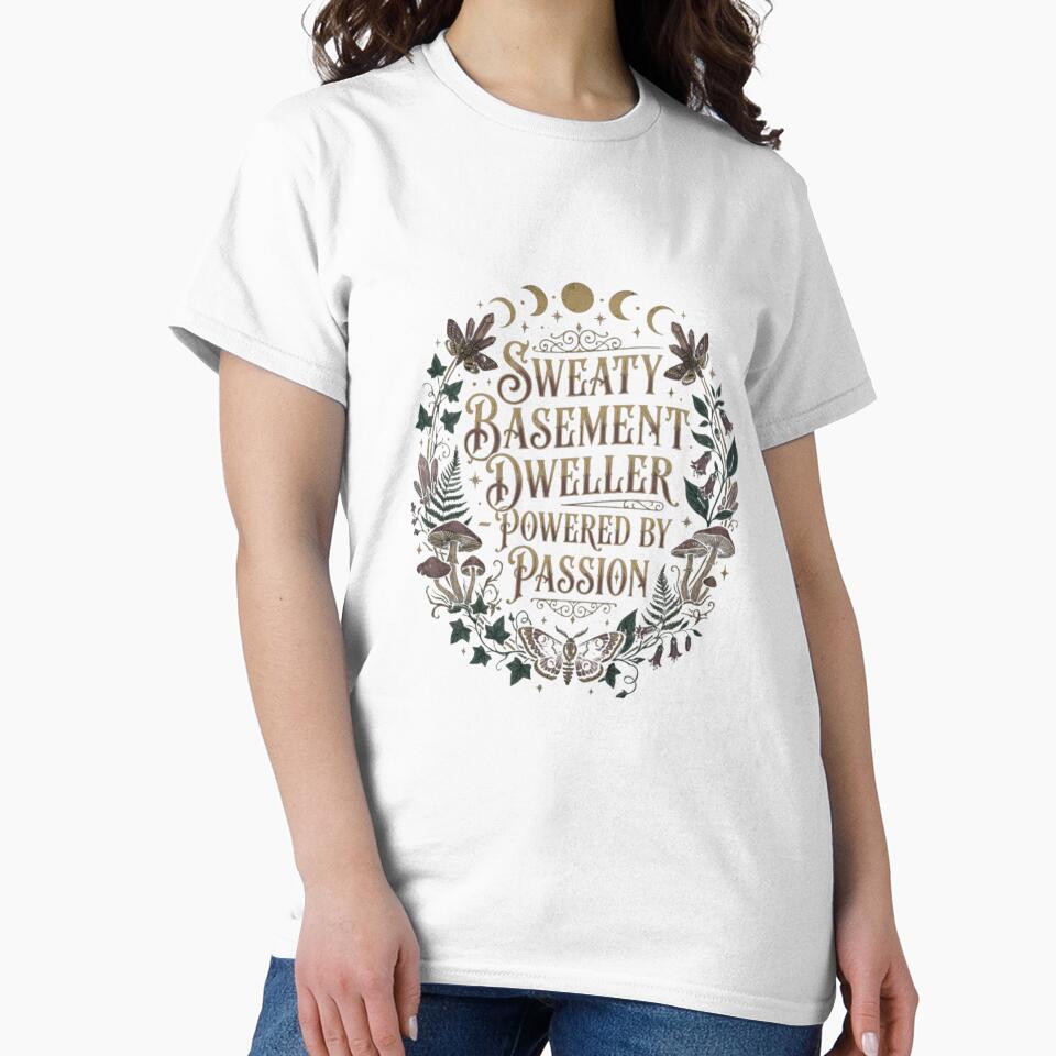 Sweaty Basement Dweller Dark Floral Gothic by anass002