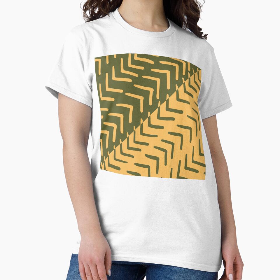 Split Chevron Geometry – Modern Minimalist Pattern by deepgoa
