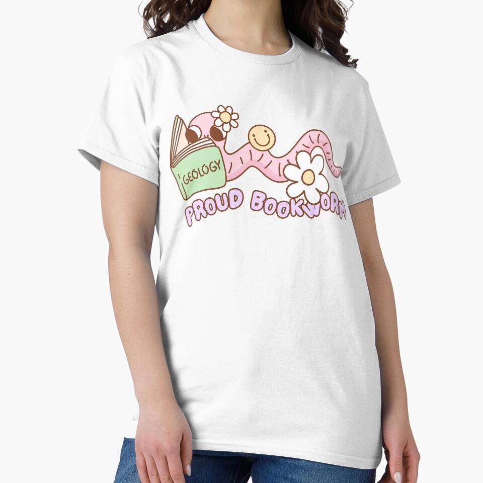 Proud Bookworm Bookish Aesthetic Book Lovers Design by cherrywstore