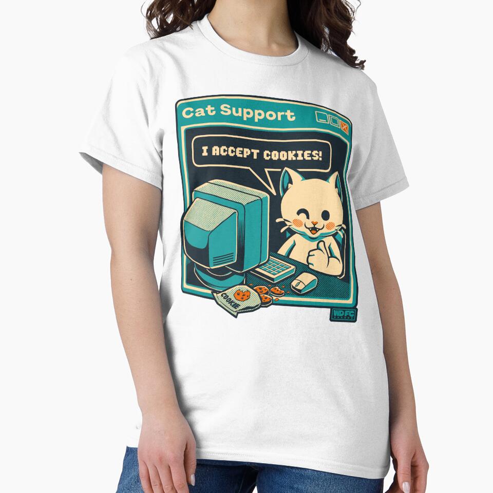 Tech Support I Accept Cookies Cat by World Domination For Cats ®