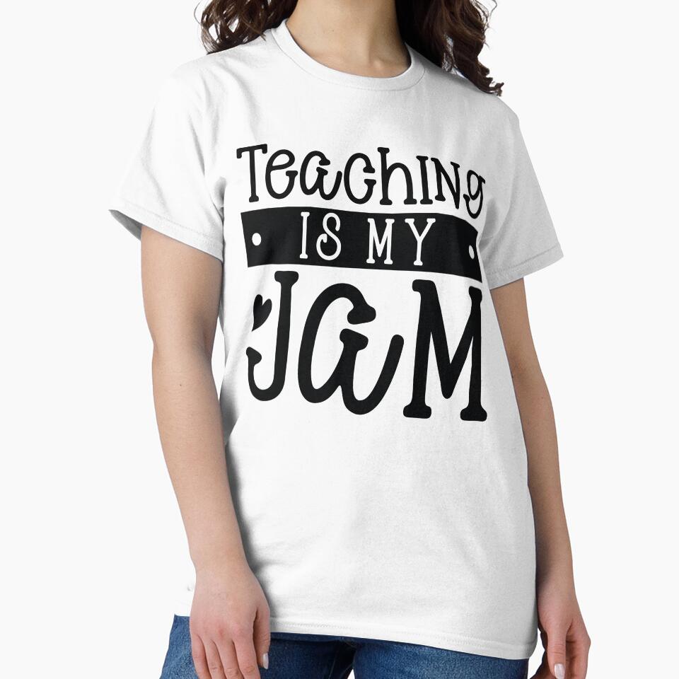 Teaching Is My Jam - Cute Retro School Teacher Life Art by FuzionRaptor