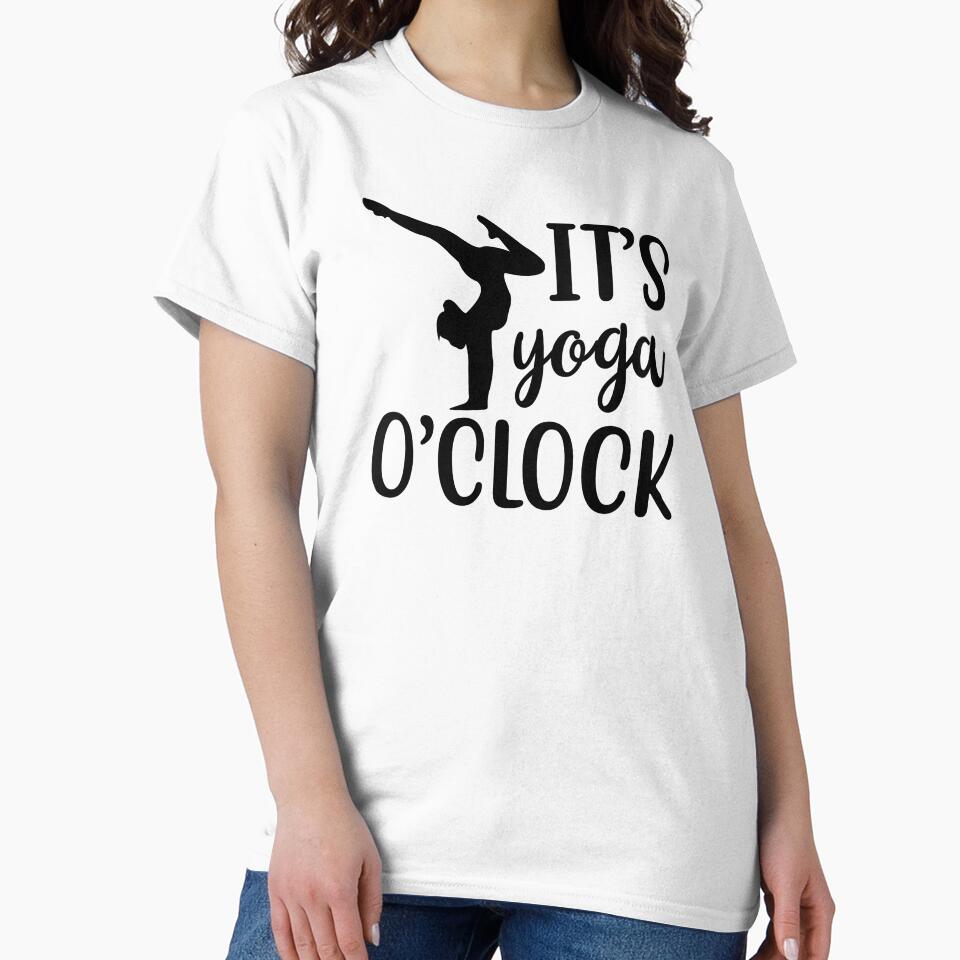 Yoga Saying Its Yoga O' Clock Motivational Quotes by SoccaTamam