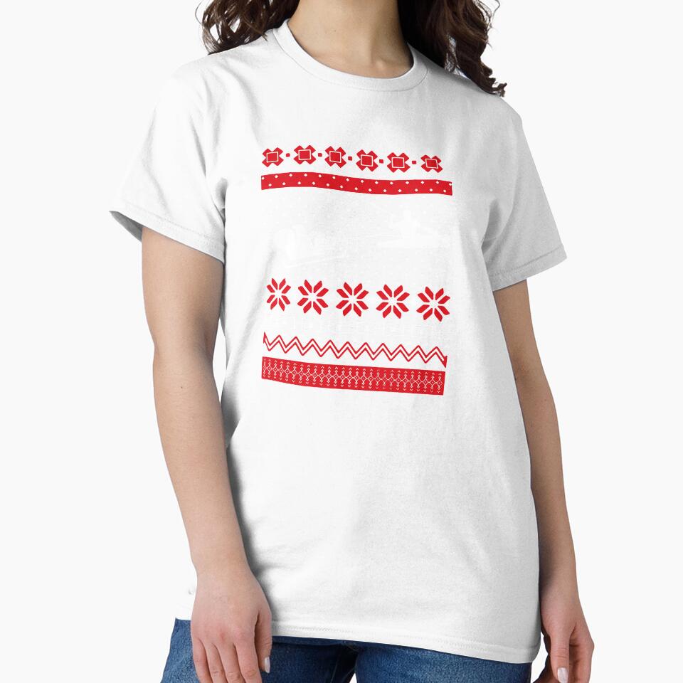 Christmas Kayaking Ugly Sweater by clickmostro