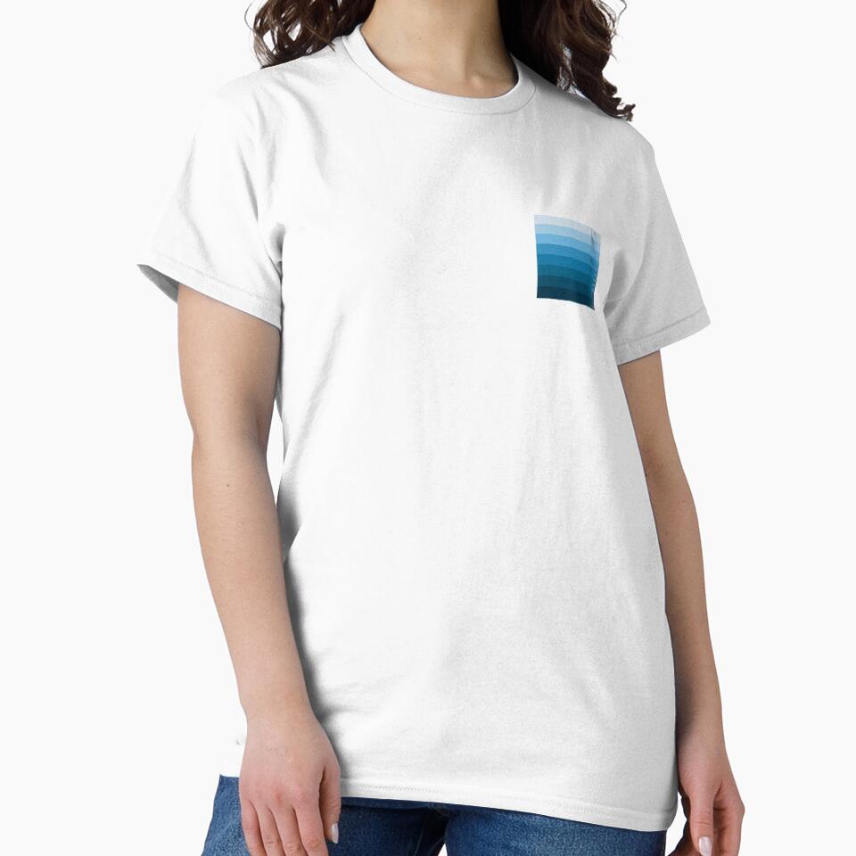 Simple design from shades from light to dark azure by Cherevan