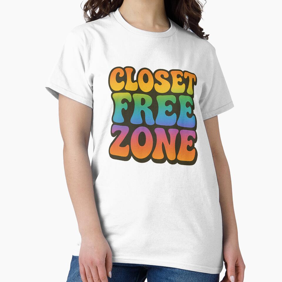 Closet Free Zone – Bold Rainbow Typography by Haus Of Sin