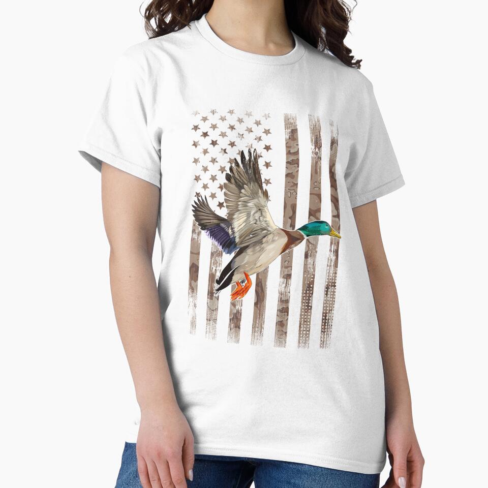 Duck Hunter American Flag Waterfowl Hunting Camouflage by taaddison50