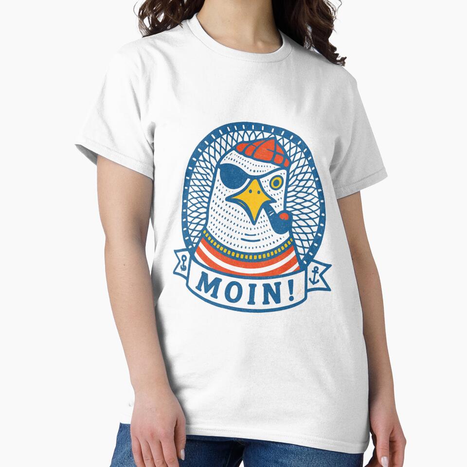 Moin Seagull Pirate Sailor Vintage by HBDStudio
