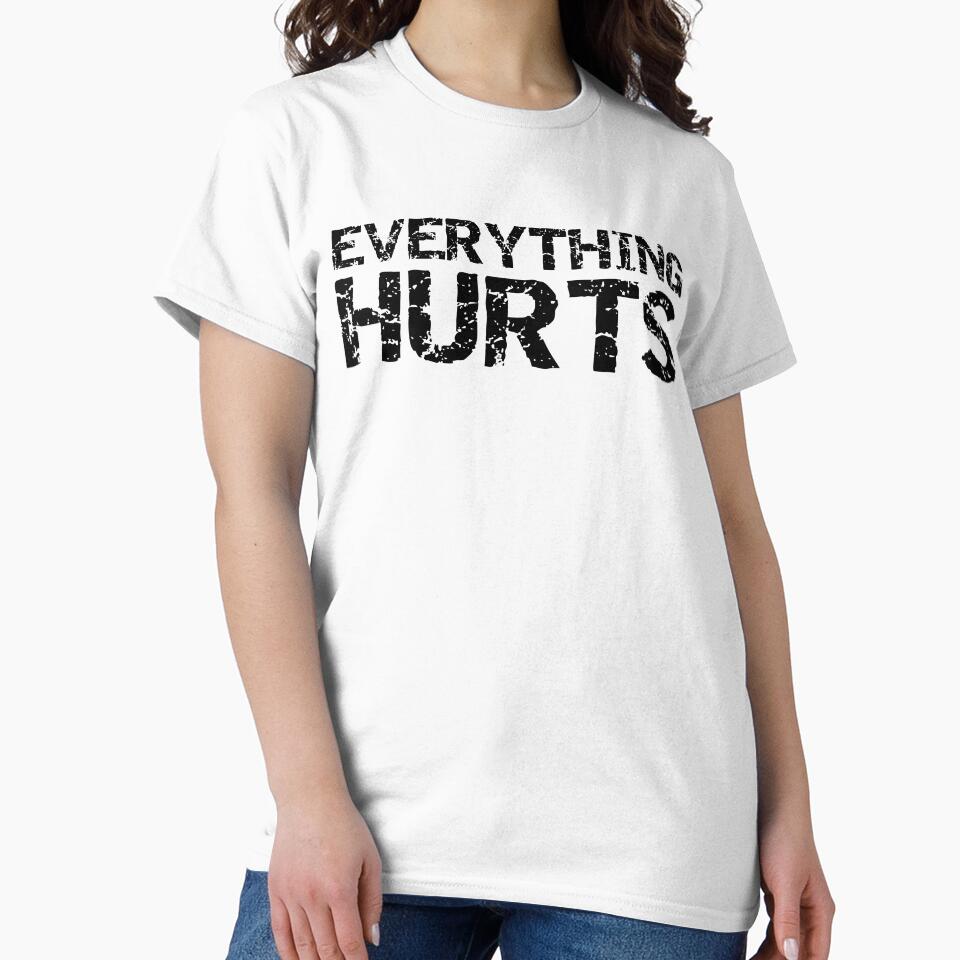 Funny Everything Hurts Funny Workout Quote by TNDesignStudio