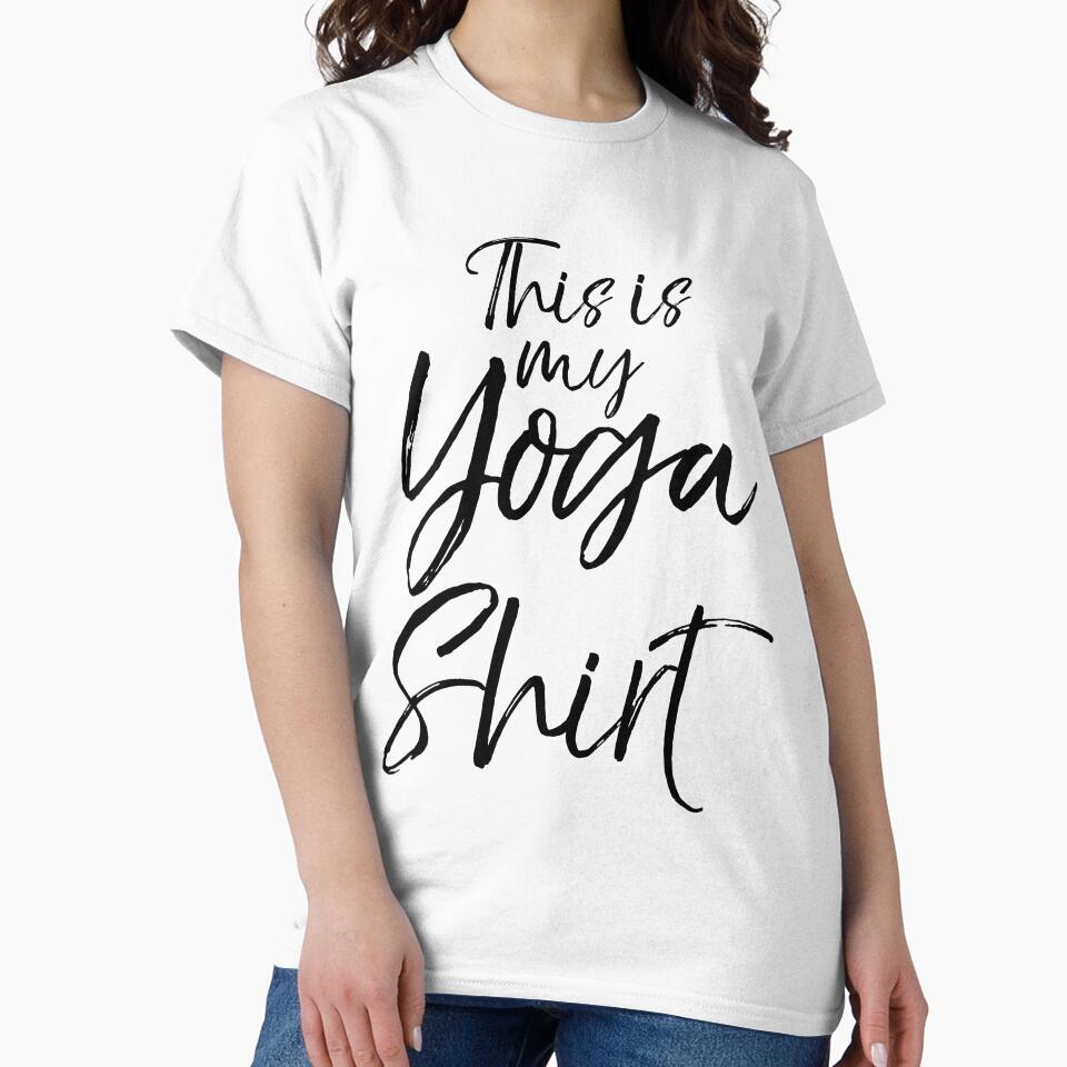 This is My Yoga Shirt Cute Yoga Quote by TNDesignStudio