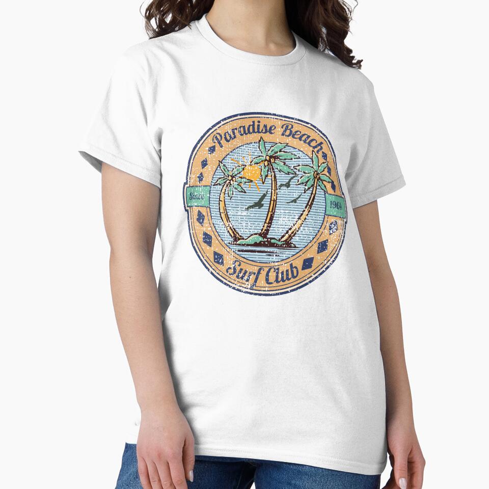 Paradise Beach Surfing Surfboard Surf Club Vintage Edition by CharJens