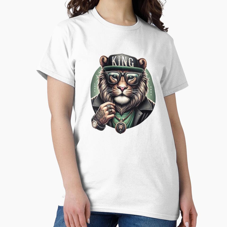 King - Urban Lion with Glasses and Cap | Streetwear Design with a Royal Attitude by XNewStore