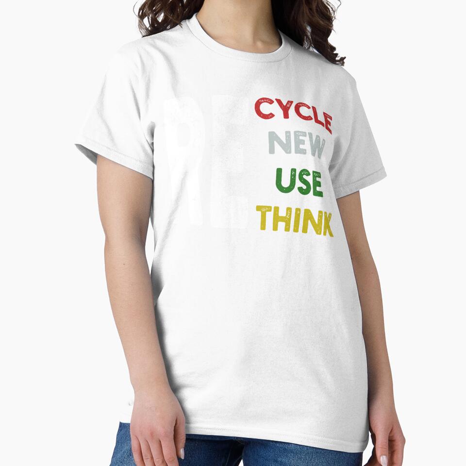 Recycle Renew Reuse Rethink by Angry Swan Designs
