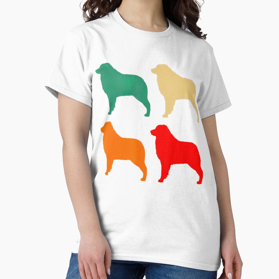 Australian Shepherd Gift For Dog Lover Retro Vintage Dog Tee Gift Love by BargerStore