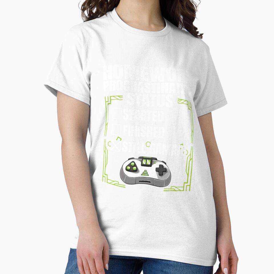 Homework Procrastination Status Gaming Funny Gamer Boy Teens by taaddison50