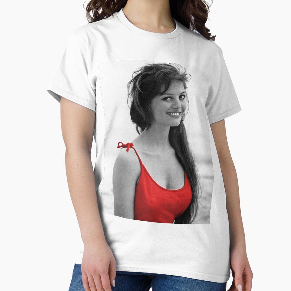 Claudia Cardinale with red shirt by carmencuarzo