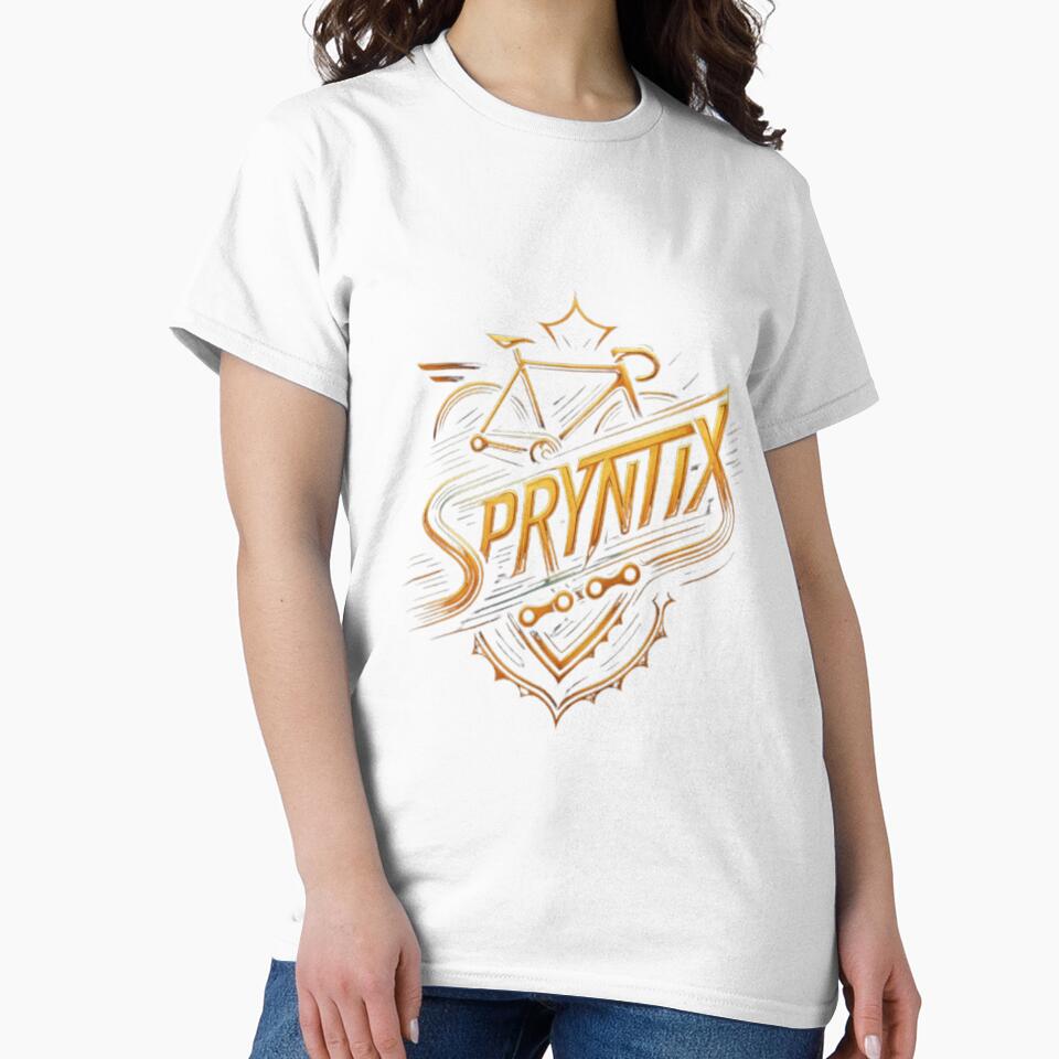 Spryntix Cycling Design, Cyclist Shirt, Road Bike, MTB Mountain Bike, Sprint Racing, Bicycle Speed, Velodrome Cycling, Bike Life, Cycling Apparel by Typologystudios