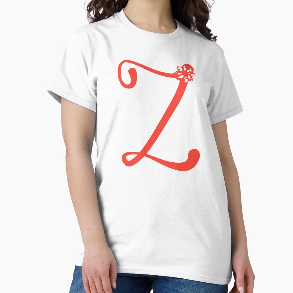 Floral Initial monogram Z by Creative-draw