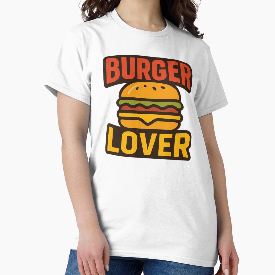 Retro Burger Lover Badge - Classic Cheeseburger Illustration by RDproject