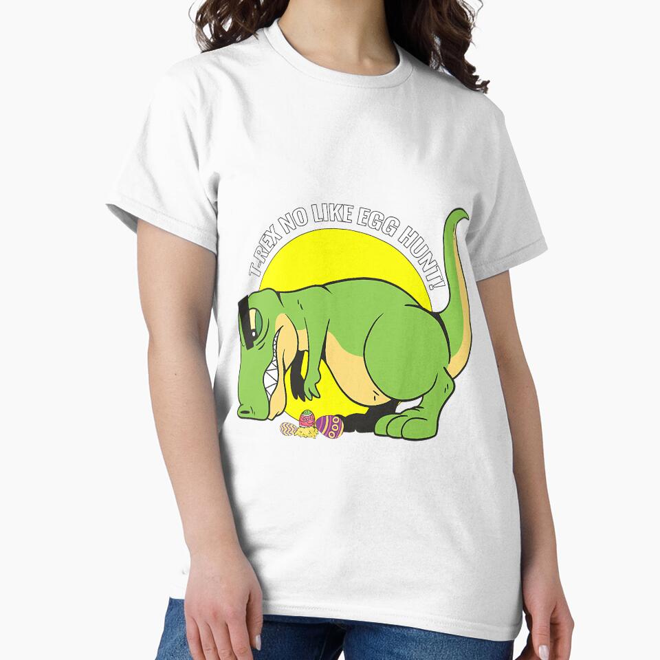 Trex No Like Egg Hunt Happy Eastrawr by SkyCloudBlue