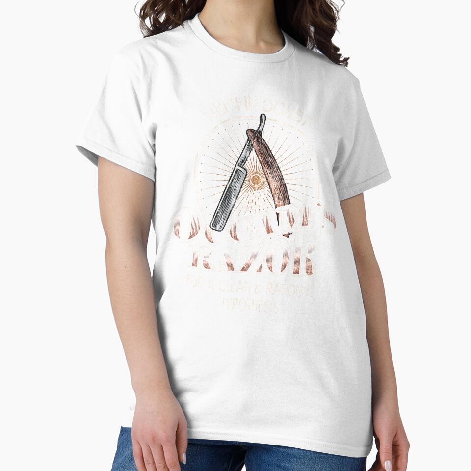 Occam's Razor, Funny Philosophy Vintage Style Design by gorillamerch