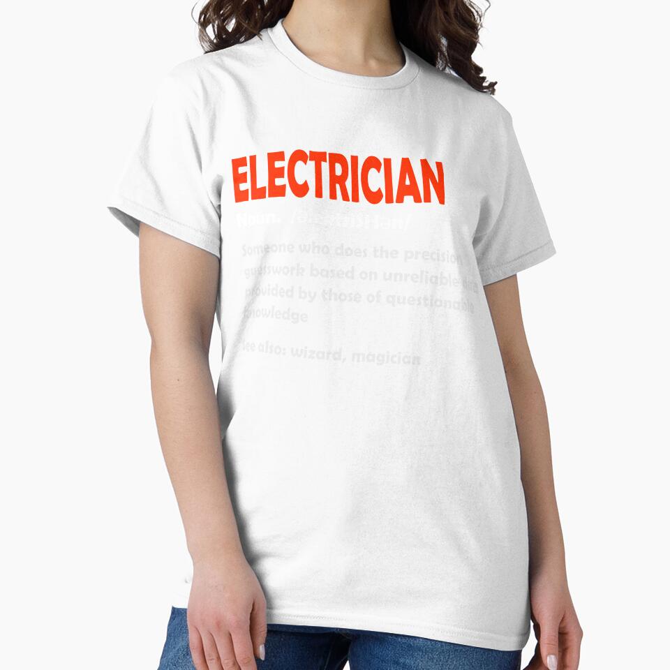 Funny Electrician Definition Gift Graduation Graduate Gift by Boum04