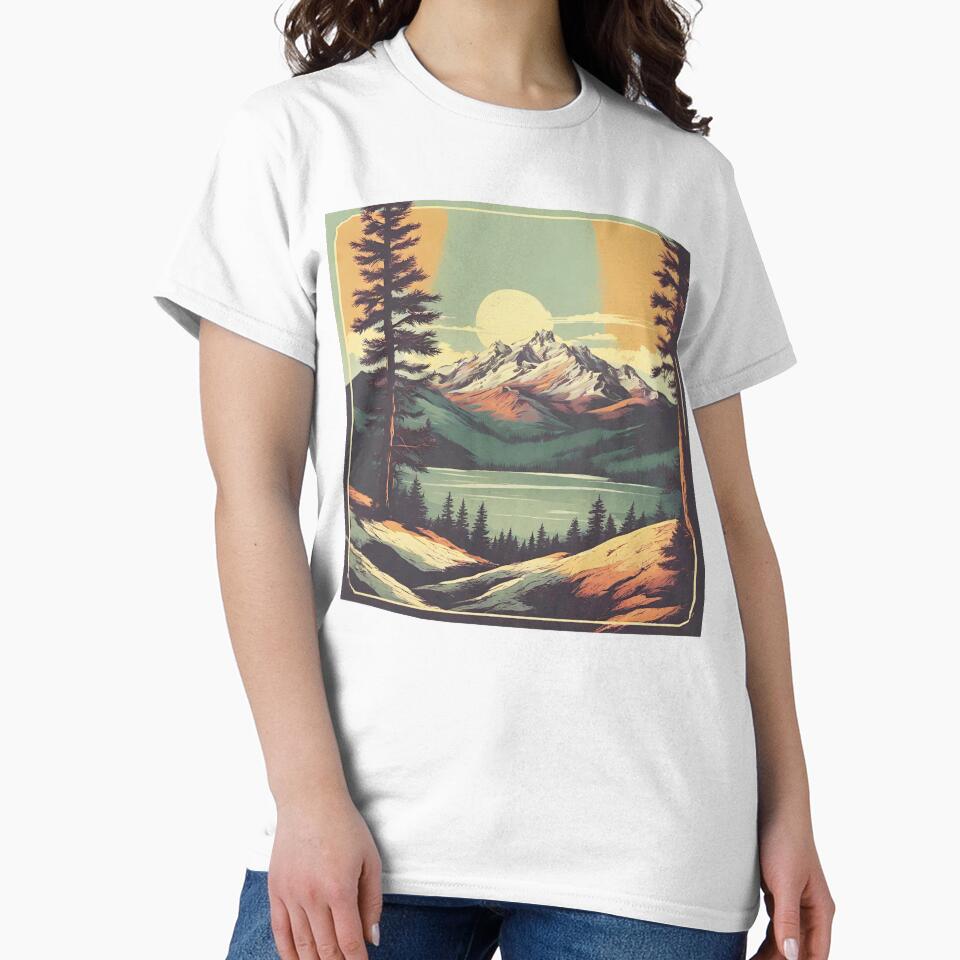 “Echoes of the Past: Snowy Mountains, Dreams of Yesteryear” by Aurorartsprint
