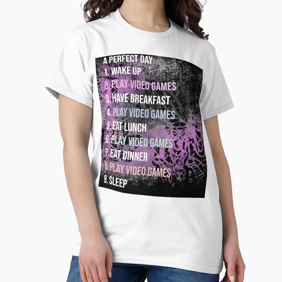 Gamer funny design. A gamers perfect day. by CristalleLisa