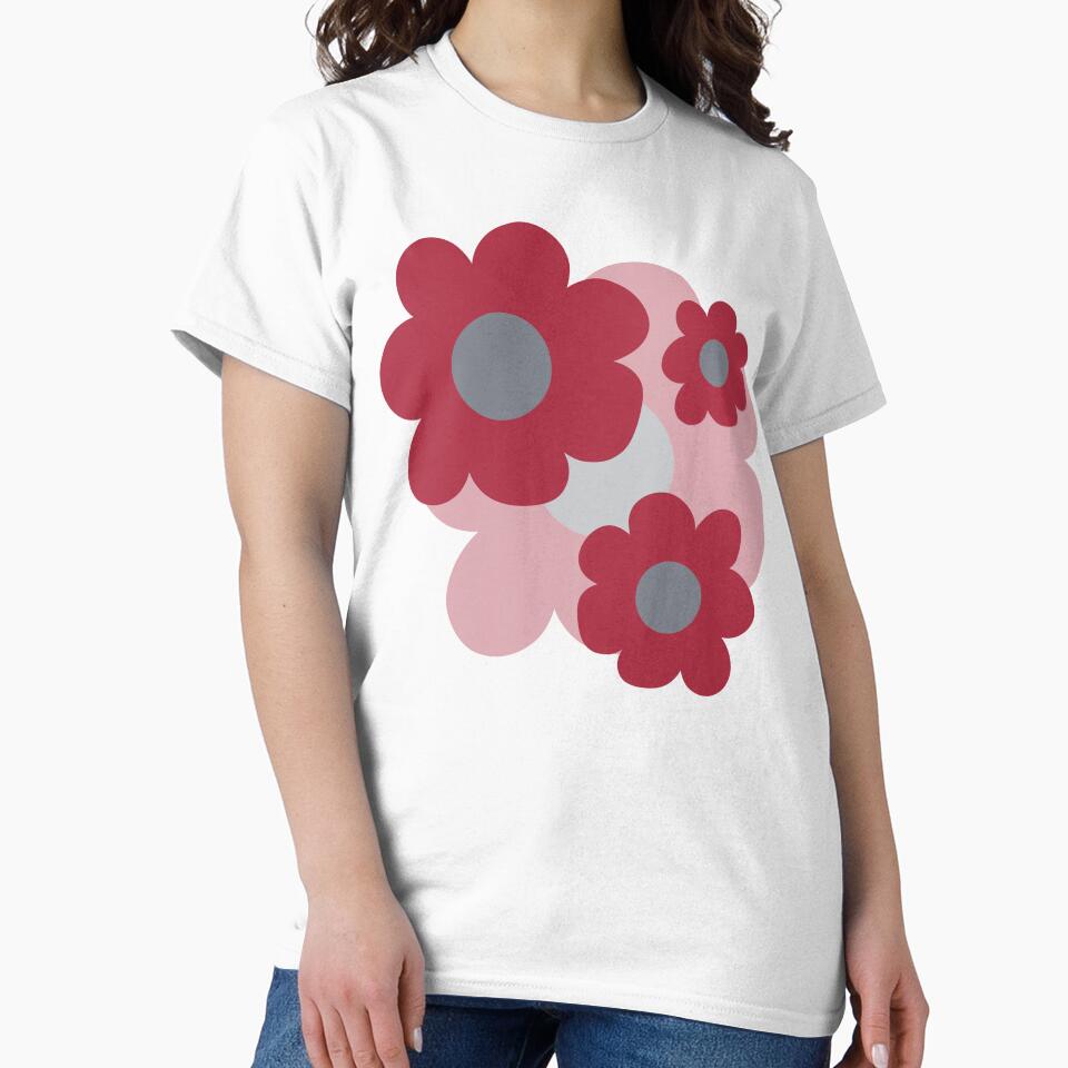 Retro Purple Flowers by Julie Woolfolk