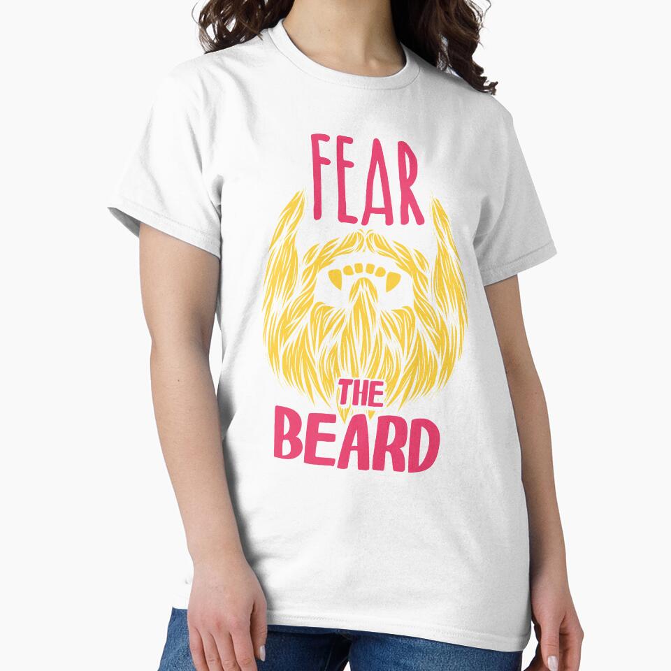 Fear To Beard Barber Vintage Barbershop Funny Retro Illustration by MemphisCenter