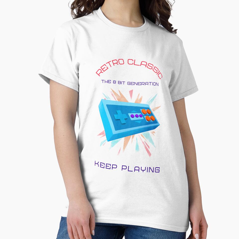 Gaming controller retro classic 8 bit generation by dreamwearprints