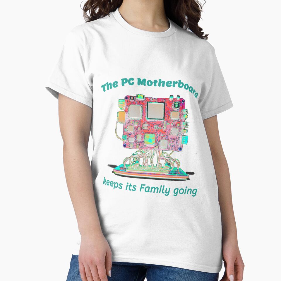 Motherboard, the Heart of the Computer, a funny gift, for the computer lover by PiperParrot