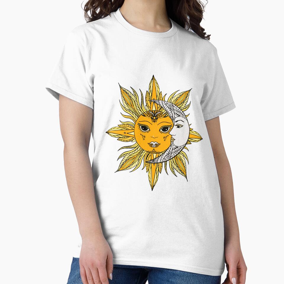 Sun and moon astrology lovers, celestial tarot by Collagedream
