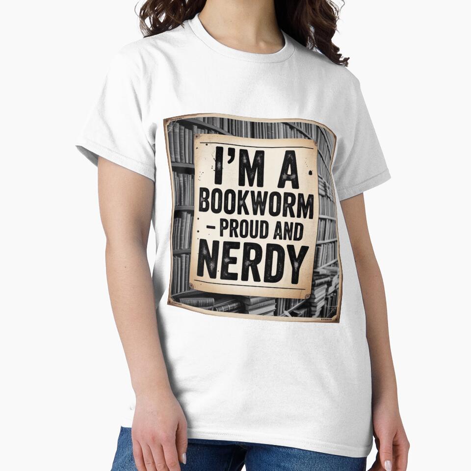 I’m a Bookworm Proud and Nerdy – Vintage Reading Lover Librarian Gift by NO-STUDIO