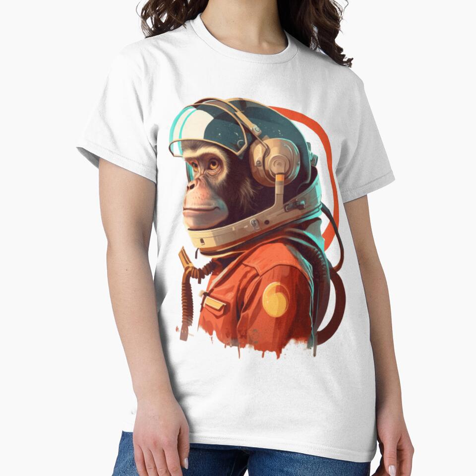 Retro Space Monkey by AdvancedApe