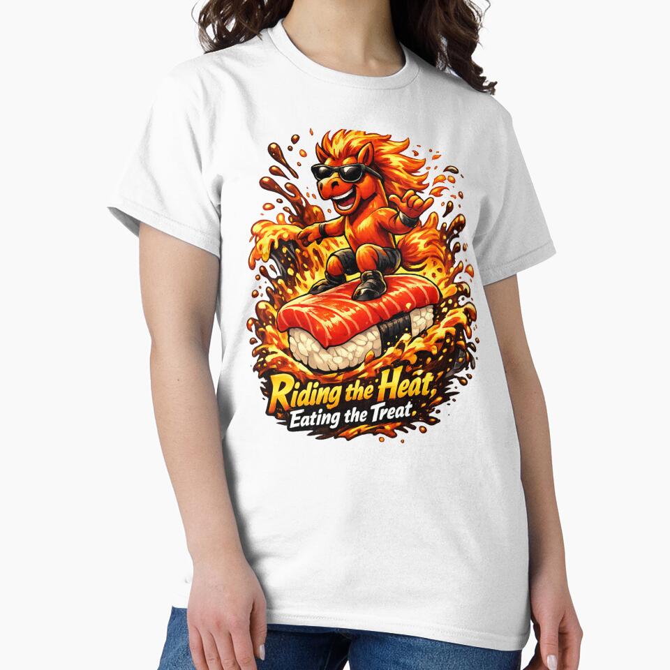 Riding the Heat, Eating the Treat – Spicy Sushi Horse by avinigav