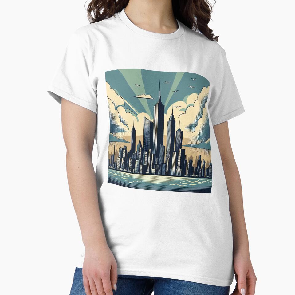 Dystopian City Pop Art Style by artofuniverse