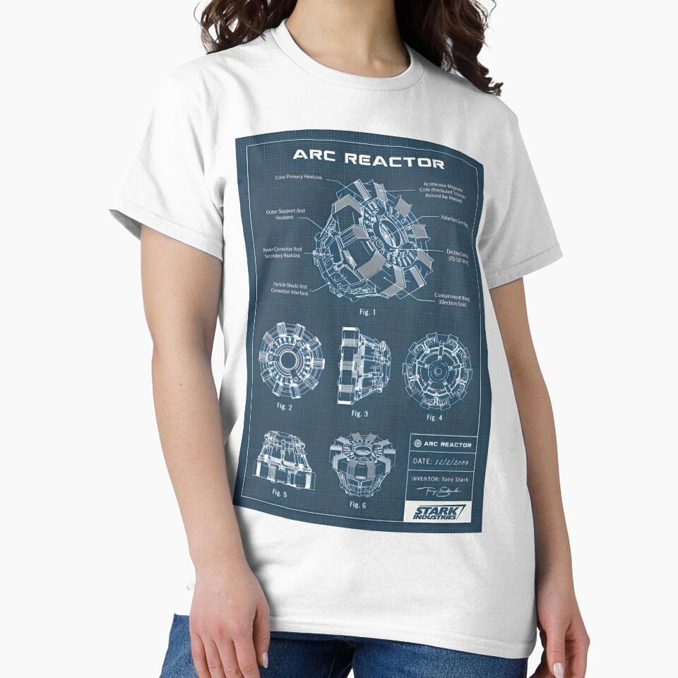 Arc Reactor Blueprint Poster Inspired Sci-Fi Energy Core Wall Art | Futuristic Tech Schematic Print by Dyan4